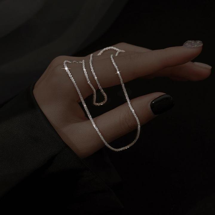 שרשרת אור כוכבים - סט כסף