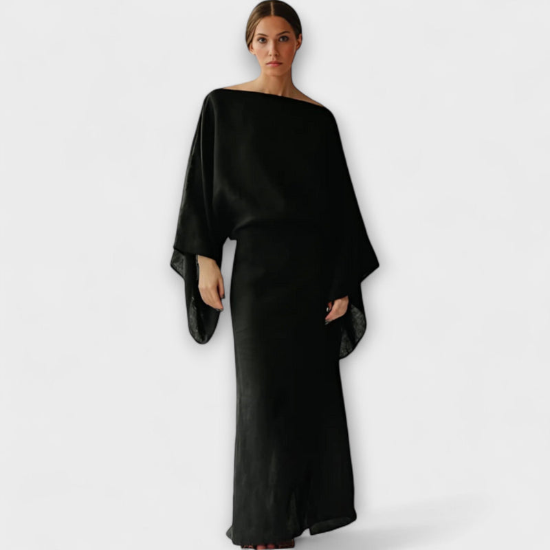 דנה - שמלת קימונו מל Linen ובד כותנה